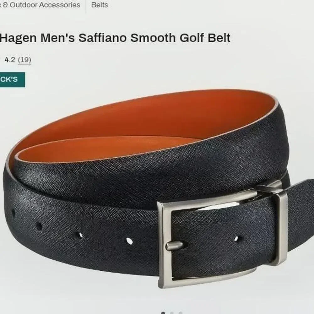 Walter hagen mens saffiano smooth